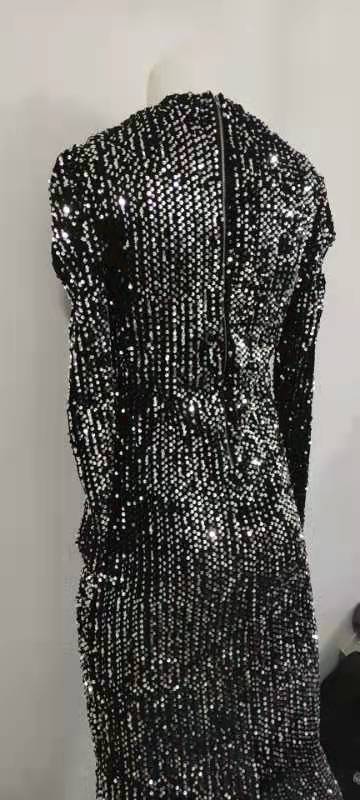 Women's Casual Versatile Long-sleeve Sequin Belted Jumpsuit 8fa8efff A27f 416f 94a3 D1e9efb60804