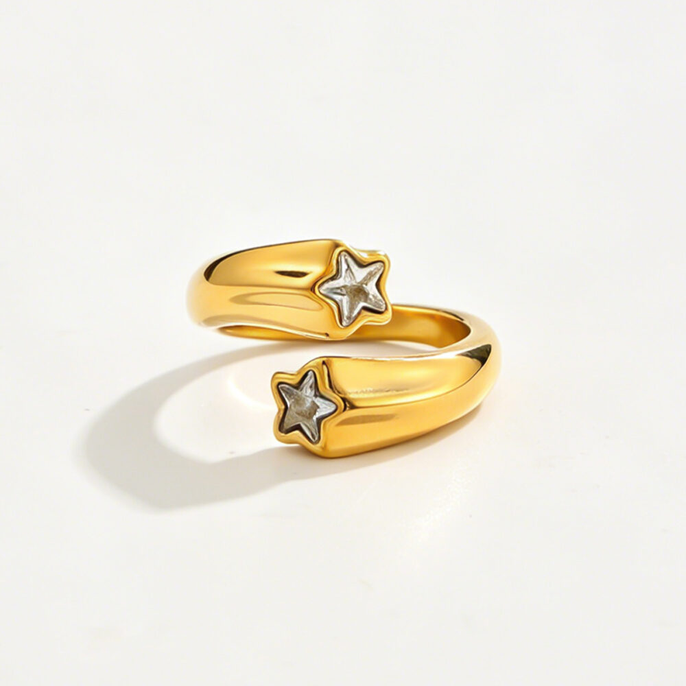 Serpentine Stainless Steel Zircon Heart-shaped Open Ring O1CN01Jn1AU523L3roge03R 1005997238 0 Cib 1000x1000