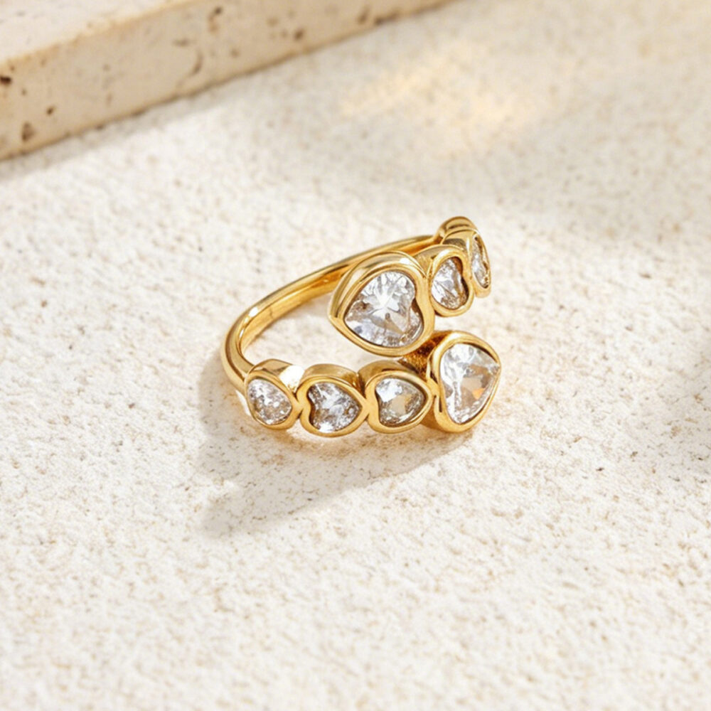 Serpentine Stainless Steel Zircon Heart-shaped Open Ring O1CN01yvEahT23L3rogE5Sp 1005997238 0 Cib 1000x1000