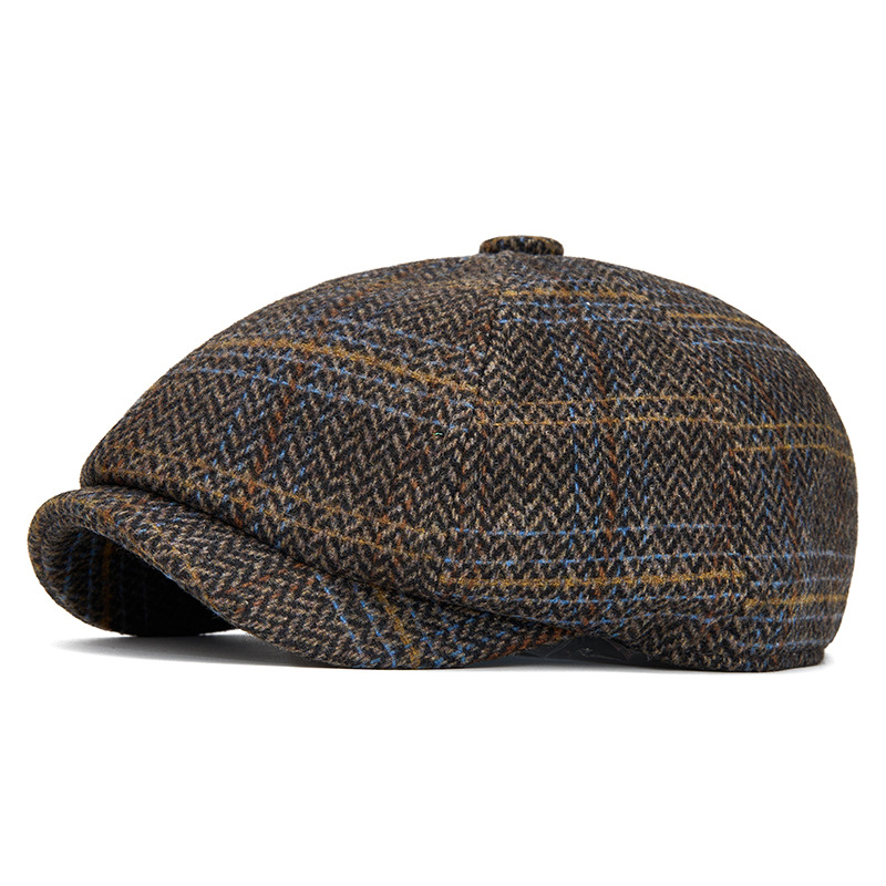 Tweed Octagonal Hat Men's Painter's Cap 9476ff82 2c41 41ff 86f7 Fcc654878446