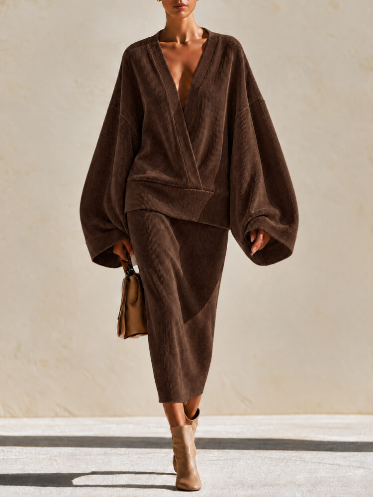 New AutumnWinter Women's Elegant Corduroy Long-Sleeve Set Ea0f6348 3f13 41cb 9761 3f69ccf4e8b8 750x1000